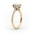 The Pave Natalie Set With A 1.5 Carat Oval Lab Diamond Hot on Sale