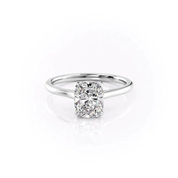 The Natalie Set With A 3 Carat Elongated Cushion Lab Diamond Online