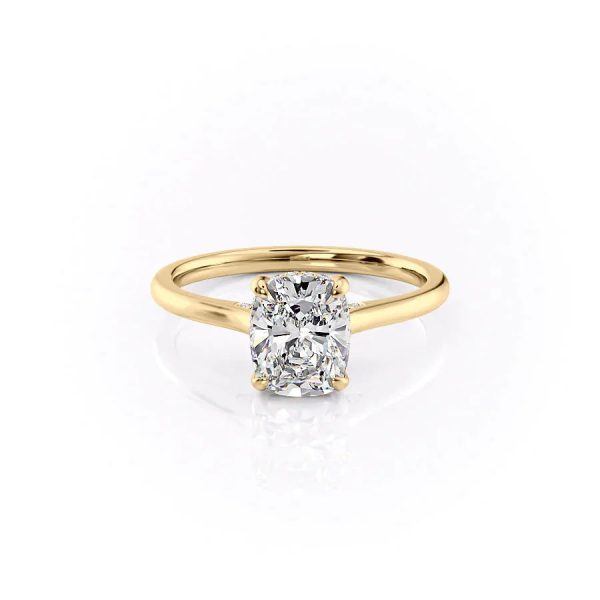 The Natalie Set With A 3 Carat Elongated Cushion Lab Diamond Online Hot Sale