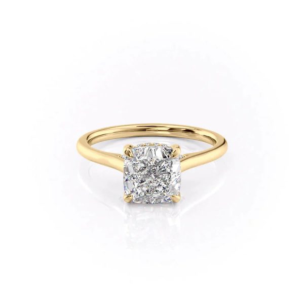 The Natalie Set With A 2.5 Carat Cushion Lab Diamond Online Hot Sale